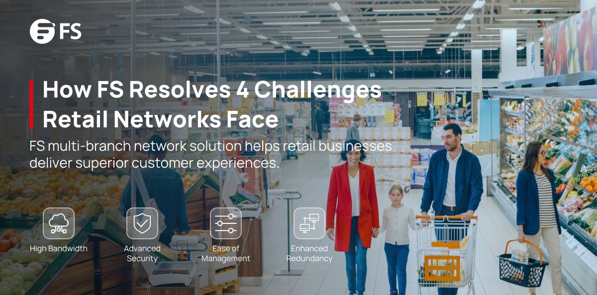 Struggling with common issues in your #retailnetwork?
Limited bandwidth
Security risks
Complex management
Downtime interruptions
Discover how FS Multi-Branch Network Solution offers a quick fix to tackle these challenges head-on: bit.ly/43CVtsR
#FSSolution #PicOS