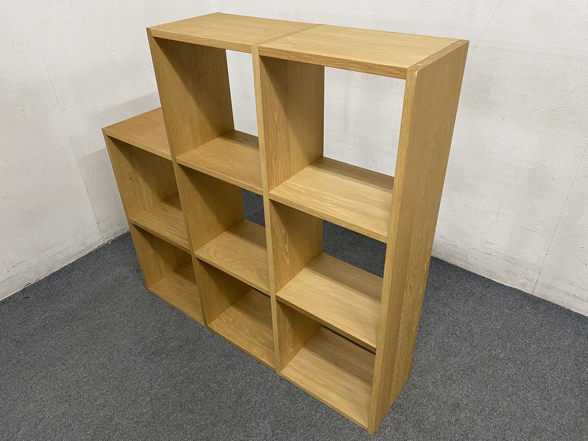 MUJI/無印良品 スタッキングシェルフセット 3段×2列+2段 オーク MUJI/無印良品 スタッキングシェルフセット 3段×2列+2段 オーク
