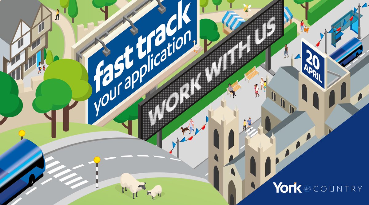 🏃Fast track your way to a new career with us in York. 📆Join us Sat 10am - 2pm at our depot. 🚌Meet the team, apply, and you could soon be part of our super team of drivers inYork! ℹ️Earn our brand new rates - up to £15.05 per hour! Info > 2ly.link/1xcw1