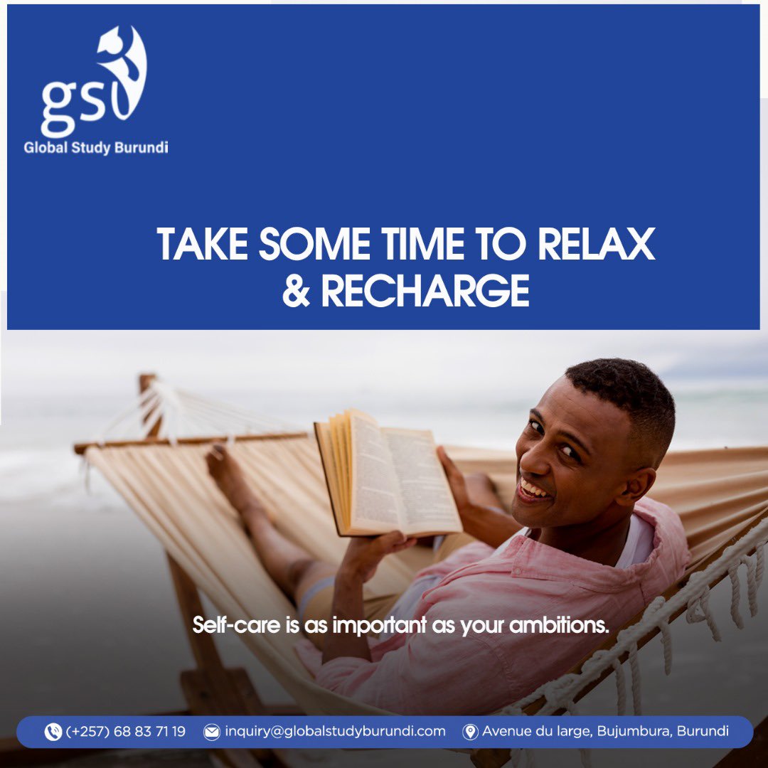 GlobalStudyBI's tweet photo. It’s Self-Care O’Clock!
 
Time to give your body a break this weekend. You deserve it. 
 
#TGIF #WeekendVibes https://t.co/1XtehySDwZ