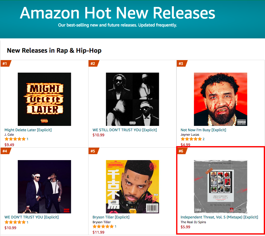 10 Days Straight On @amazon @amazonmusic Charts & We Back In The Top 10 On The Bestseller Chart & New Release Chart, Get Your Copy & Help Me Reach Number One. #Hiphop #Amazon #DJ #Mixtape #Newrelease Buy Here: rebrand.ly/kjh2j