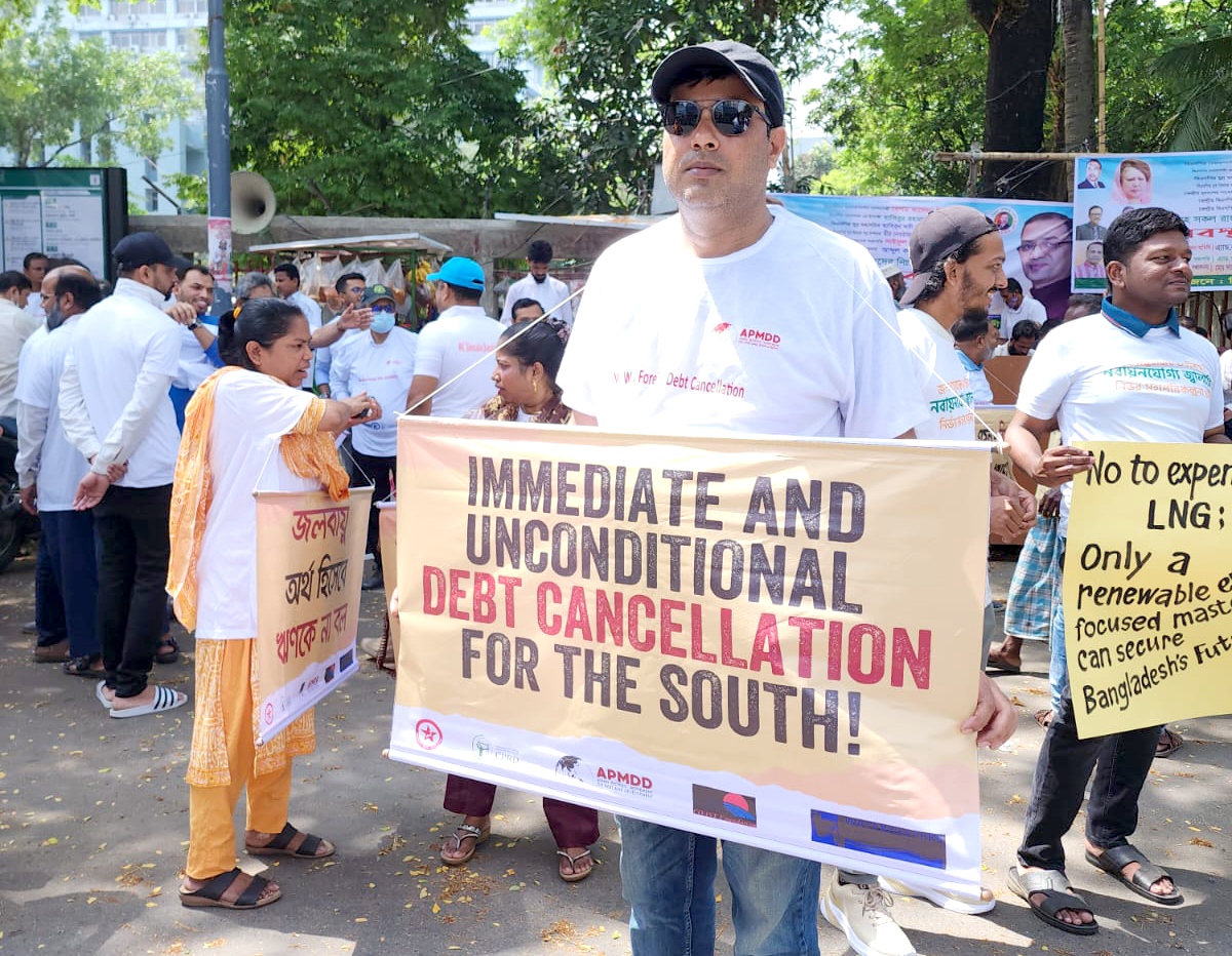 We reject false debt solutions of the @WorldBank @IMFNews. We demand immediate #DebtCancellationNow for the Global South. @WorldBank @IMFNews @KGeorgieva @AsianPeoplesMvt @debtgwa #CancelTheDebt #DebtCancellationNow #EndFossilFuelFinance #DebtJustice