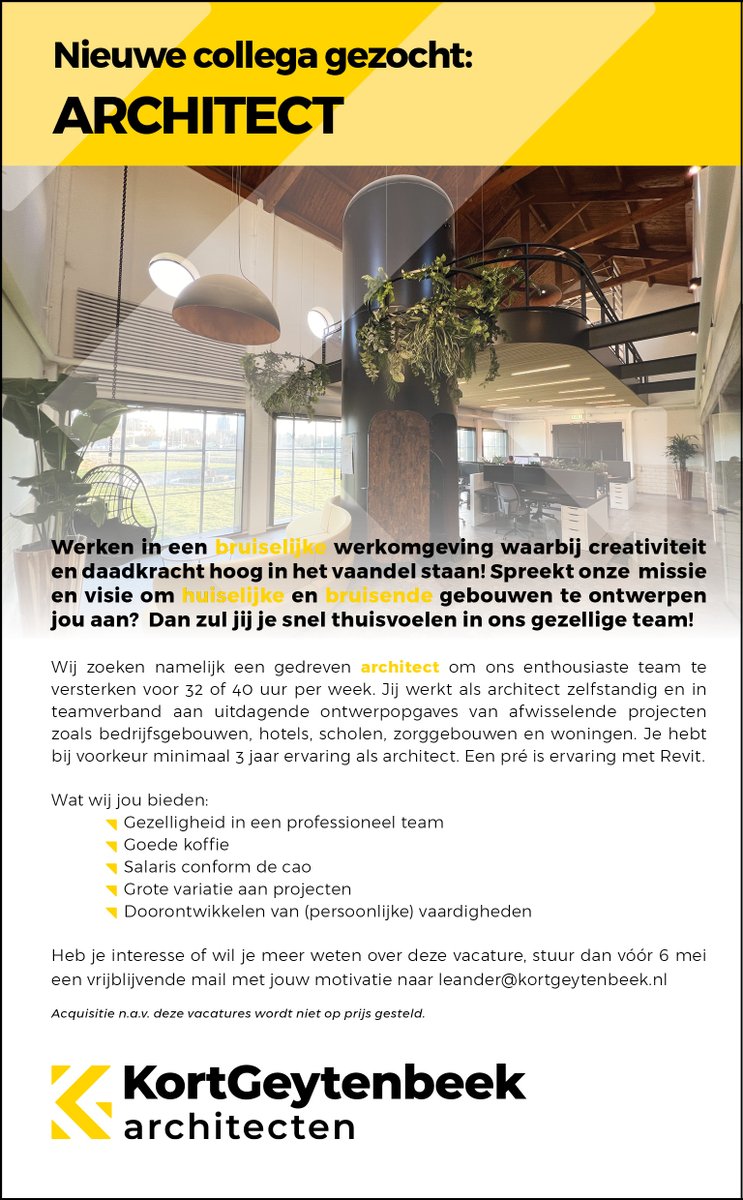 Kort Geytenbeek Architecten tweet media