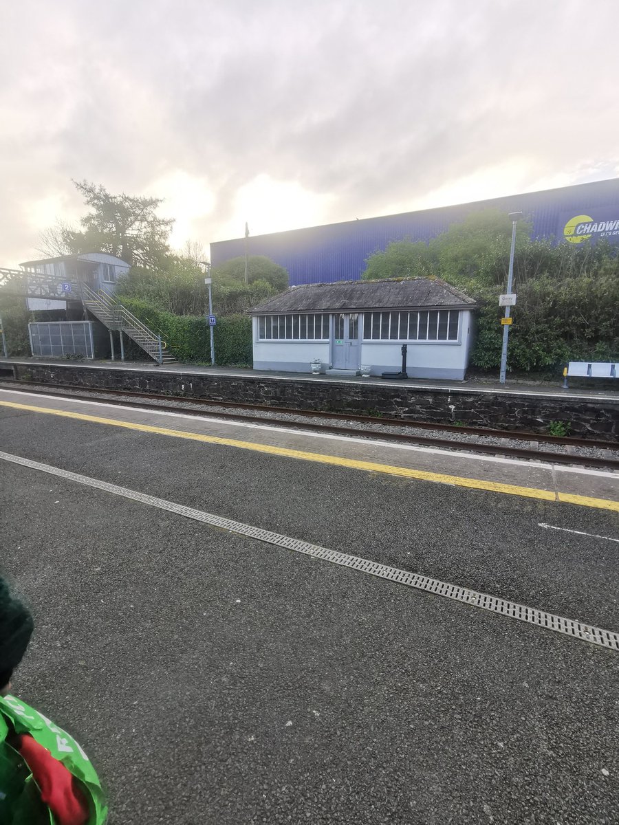 Early train this morning and noticed this well kepth building formally used as a passenger wait at Gorey train station. The station was first opened in 1863 and still serves the Town of Gorey today.#gorey