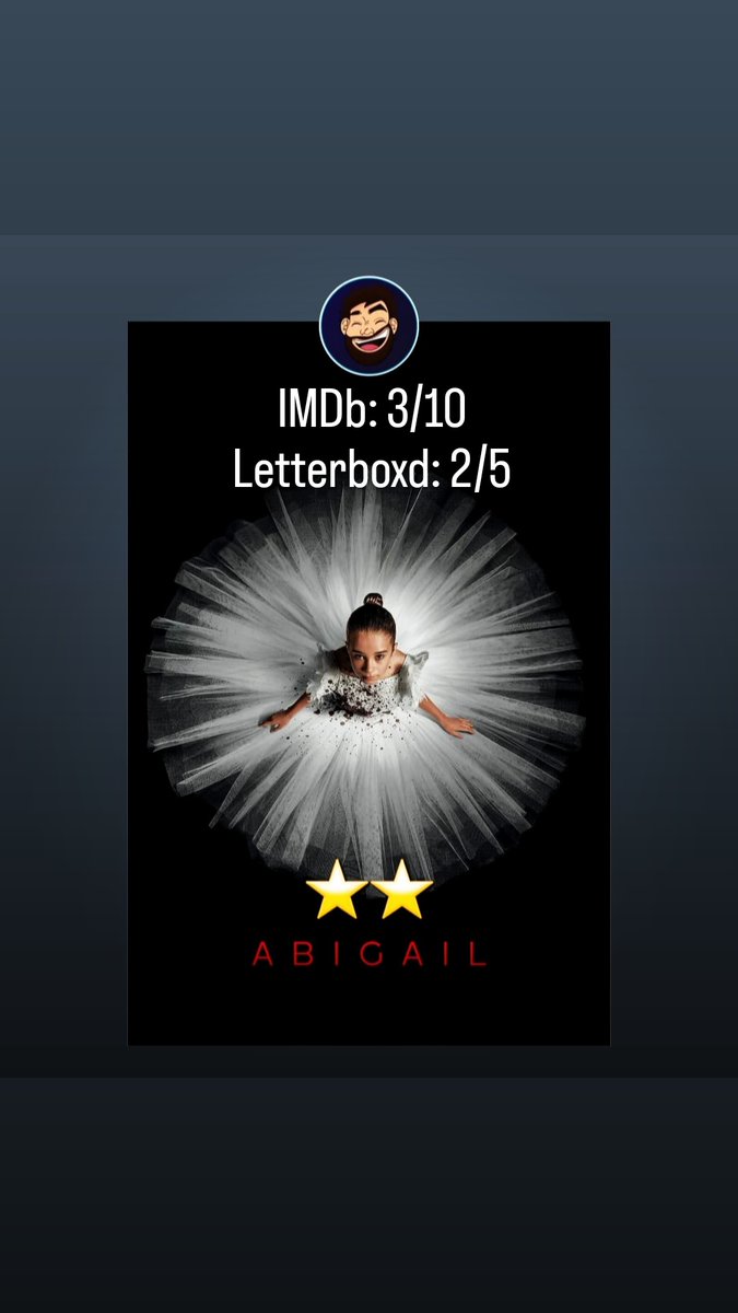 nscoby93's tweet photo. #FilmReview #FilmCritic #IMDb #IMDbReview #Letterboxd #LetterboxdReview #MoviePremiere #OpeningNight #MovieNight #MovieTheaters #TheaterLife #RegalCinemas #Abigail #Monster #Horror #Thriller https://t.co/U5apv1ZKZg