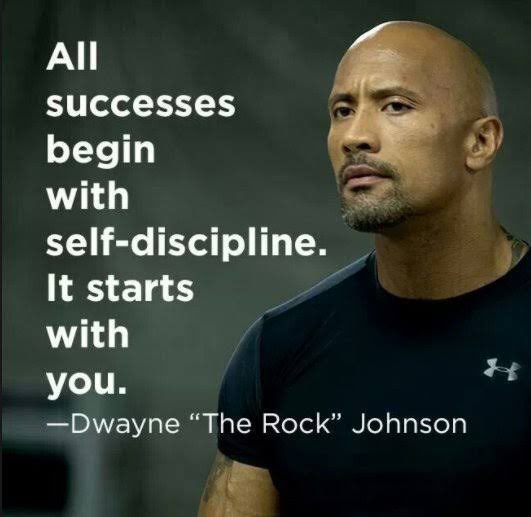 'All successes begin with self discipline. It starts with you.'

-  Dwayne Johnson

#dwaynejohnson #naveenkanchan #careertransformationcoach #health #relationship #career #money #success #business #leadership  #everserveconsultants #jobs #abroadjobs #gulfjobs