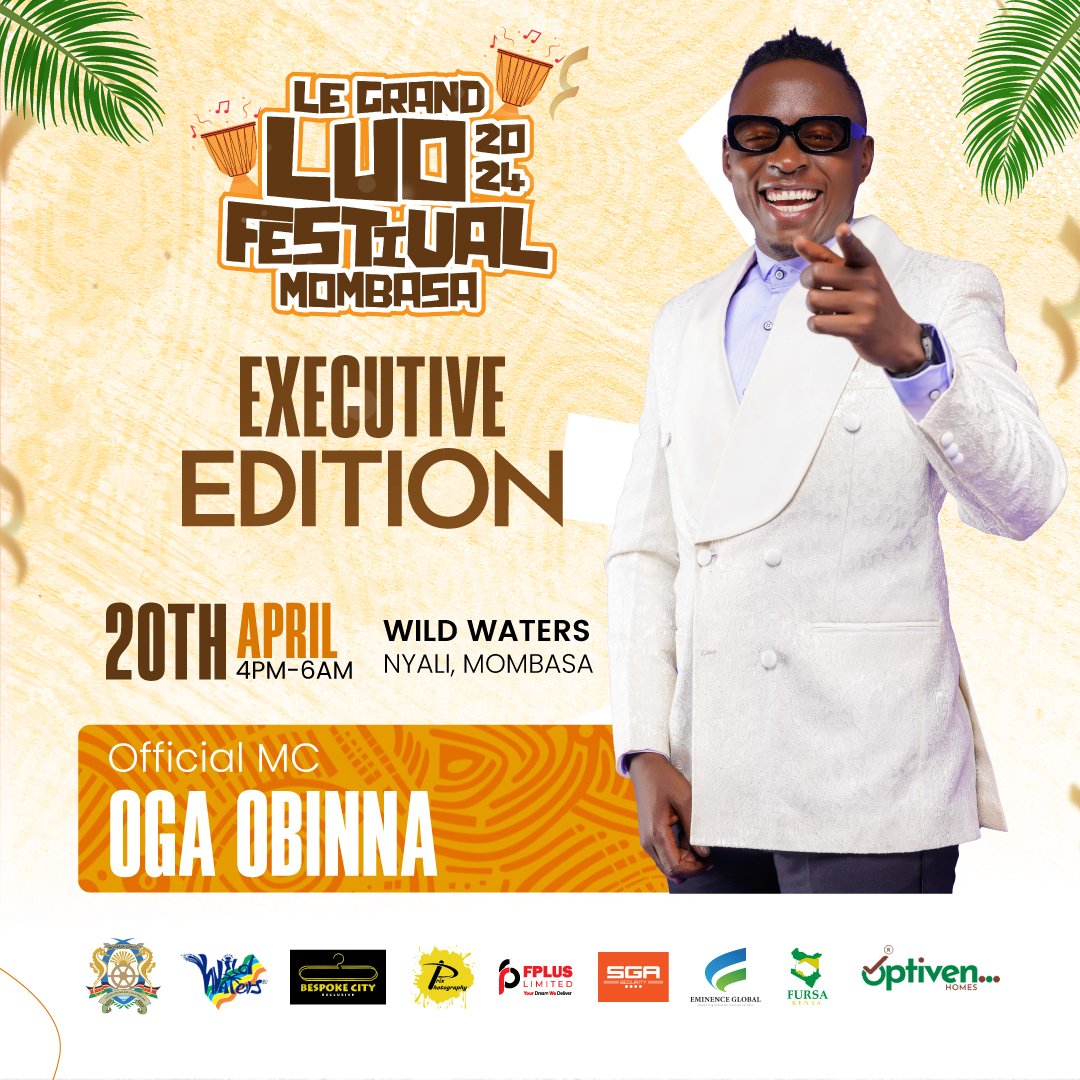 LeGrandLuoFest's tweet photo. Oga Obina, the official MC, bringing the heat to the prestigious Legrand Luo Festival Executive Edition. Don't miss out on the ultimate cultural experience.

Get your tickets now by dialing *702*25# or clicking the link below.

https://t.co/iSJPjpNlbI https://t.co/PA6FjEdnwN