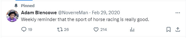 Watching all the Lonhro replays and tributes reminds me of a very famous quote from a King in the racing game @NoverreMan