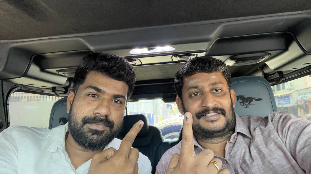 Voted for my Parliamentarian from #AnnaNagar #CentralChennai Constituency.  தென்னாடுடைய சிவனே போற்றி. ‘எந்நாட்டவர்க்கும் இறைவா போற்றி. ‘