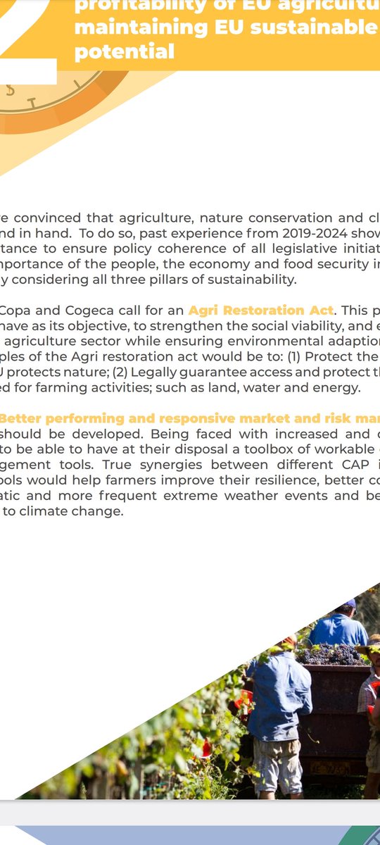 How cynical🤢 after having butchered the #NatureRestorationLaw @COPACOGECA calling for an agri restoration act 🤡which to them means priority access to land and water for intensive and destructive practices. Welcome in #copadystopia