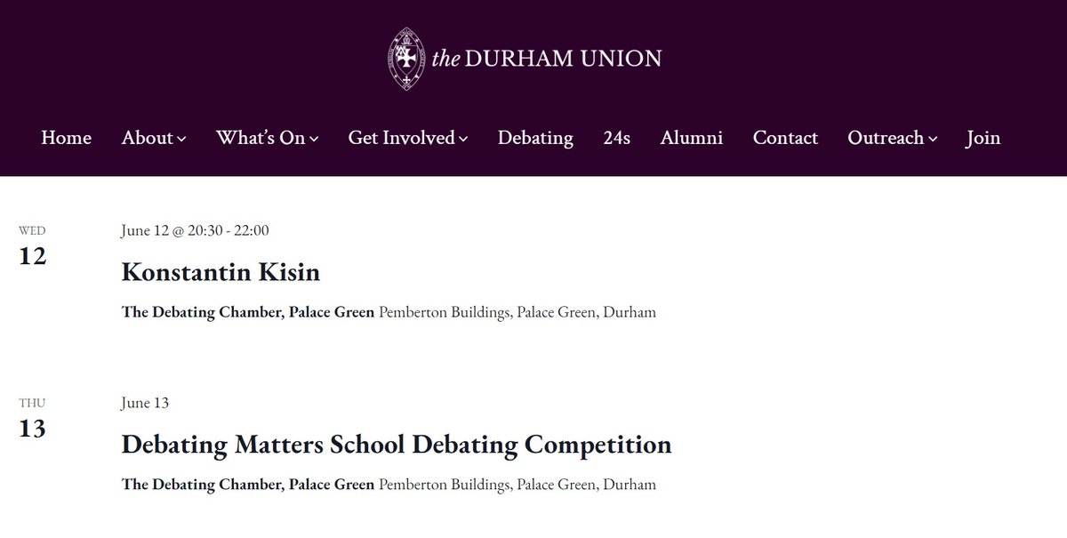 The toughest 6th Form debating competition is back at <a href="/durhamunion/">The Durham Union</a> 

Very good of <a href="/KonstantinKisin/">Konstantin Kisin</a> to be our warm up act! 😉

Come along &amp; see schools from across the NE battle it out in a day of robust but civil debate.  

Info👉debatingmatters.com