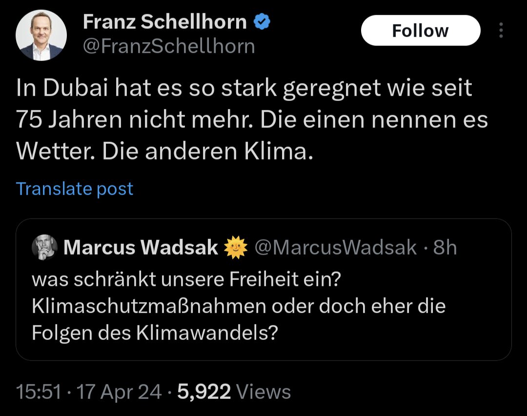 Macht es die österreichische Industrie eigentlich langsam nervös, dass einer ihrer großzügig finanzierten 'Vordenker' immer noch meint, jene belehren zu können, die sich mit der Klimakrise wirklich auskennen, wie zB @MarcusWadsak ? Realitätsverweigerung wird Wohlstand kosten.