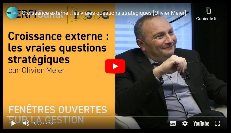 [🎓 Faculty x Impact | @XerfiCanal - @IQSOG 🎓] Croissance externe : les vraies questions stratégiques, par le Prof. Olivier Meier. 👉 dba-knowledge.com/?wix-vod-video…
