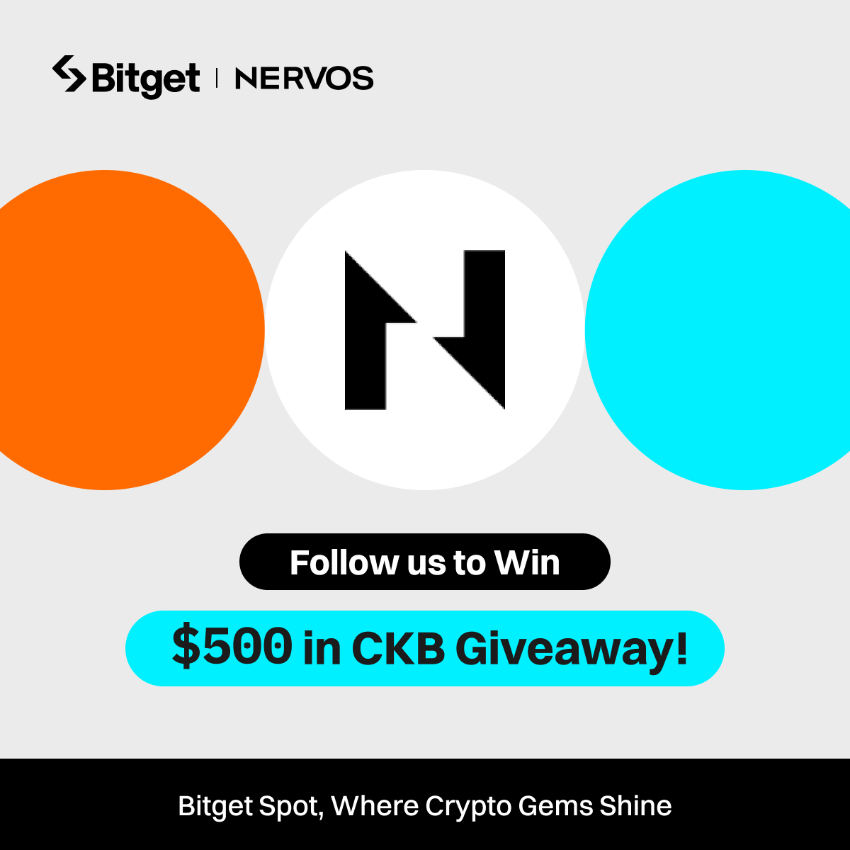 Join the #Bitget x $CKB Giveaway! 

💰 $500 worth of $CKB (10 winners) 

1⃣ Follow <a href="/bitgetglobal/">Bitget</a> <a href="/NervosNetwork/">Nervos.bit</a>
2⃣ Repost with #CKBlistBitget &amp; tag your friends 
3⃣ Fill out the form: forms.gle/KwSpjEHzdSi9AV…