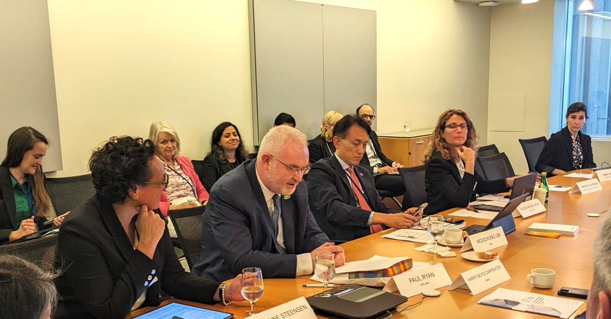 In #WashingtonDC, Irish Aid attended a joint @WorldBank and @MOPANnetwork Multilateral Development Bank briefing. Ireland 🇮🇪 is a staunch supporter of multilateralism and joint tools such as MOPAN. #WBGMeetings #WashingtonDC #MOPANonClimate #MOPANonMDBs