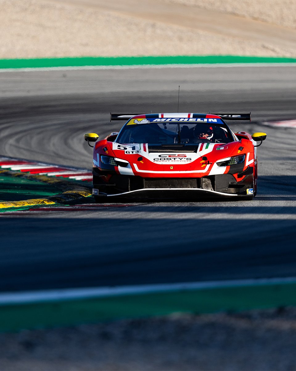 Pole position and victory for the @AFCorse No.51 Ferrari - what a standout weekend in Spain 🙌 @kurzejewski and @BalzanAle skillfully navigate their way through the GT3 field, but would they be able to clinch victory again in Le Castellet? #LMC #Michelin