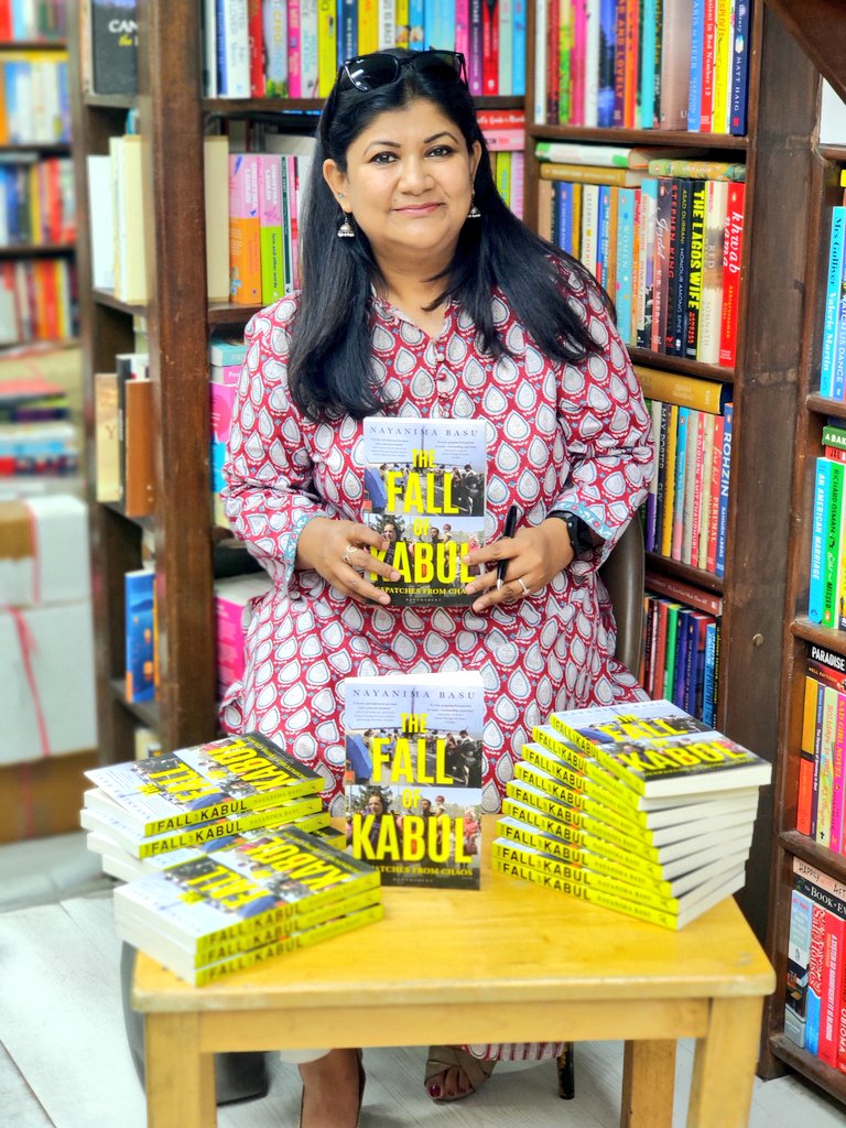 We now have signed copies of The Fall of Kabul: Despatches from Chaos by @NayanimaBasu published by @BloomsburyIndia