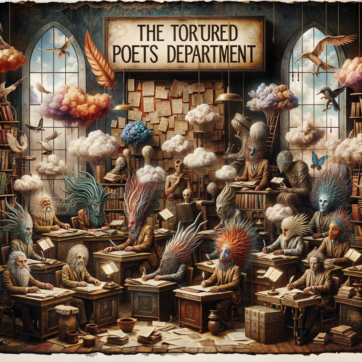 The AI version of The Tortured Poets Department 😂😂😂

#TTPD #TaylorSwift #aigeneratedart #aigeneratedimages
