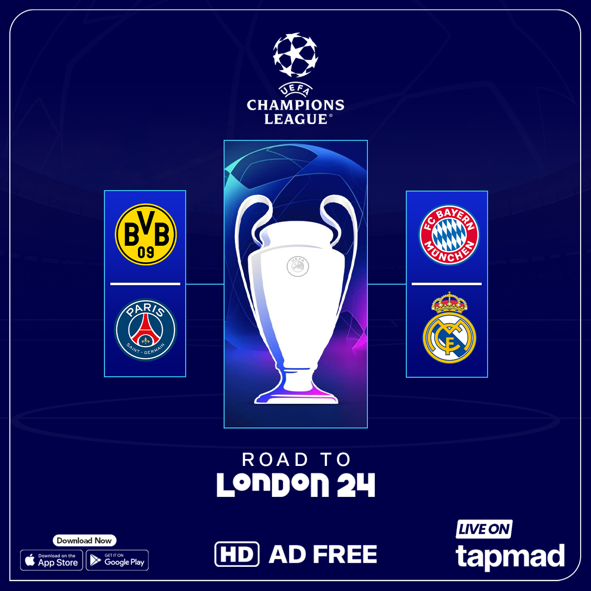 And then there were 4 left..👀 #UCL | #tapmad