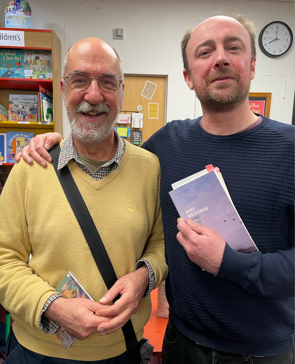 Thoroughly enjoyable joint launch by @woodsgregory & @RoryWaterman at @FiveLeavesBooks last night. Look forward to reading Rory's new @Carcanet collection and Greg's translations/versions of classic gay poems.