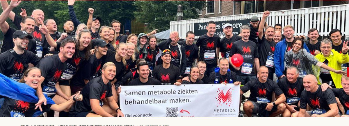 Op 2 juni 2024 lopen wij mee met de LOOP Leeuwarden.
Dit jaar hebben we ons aangesloten bij de actie Team Jelte voor Metakids! 
Via bijgaande link kunt u ook bijdragen, alvast hartelijk dank! 
https:/evenementen.voormetakids.nl/fundraisers/de-connecting-verbinders