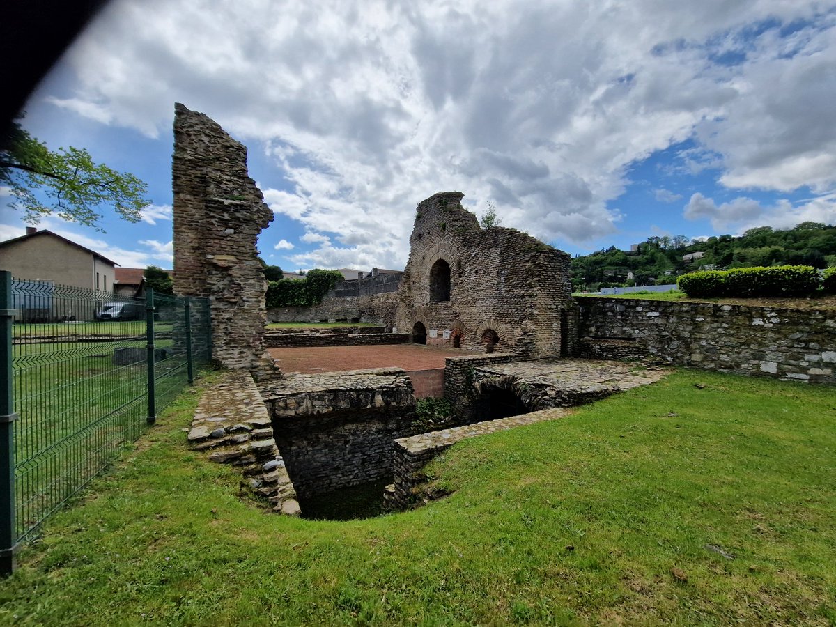 No escaping the Romans in Vienne! On the way the a fine late lunch we stumble on an enormous public bath house in a private garden! Blimey! @BAR_Publishing @WittsPat @ArtsHumsUniKent @kentiquity @AC_NavalHistory @Archaeology_tea