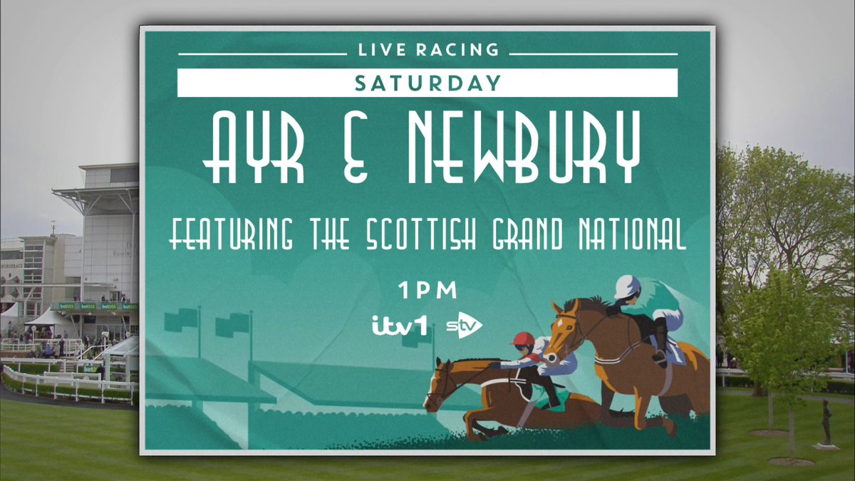 Tomorrow is the @Coral Scottish Grand National @ayrracecourse @itvracing Opening Show 9:30am #ITV4 Live Racing 1pm @ITV @ITVX ScottishGrandNational 3:35pm