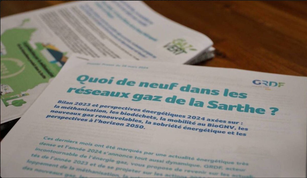 Méthanisation : vers une consommation de gaz 100 % vert d’ici 2050 en Sarthe 
buff.ly/3VVE1hm 

#methanisation #biogaz #dechets #recyclage #transitionenergetique