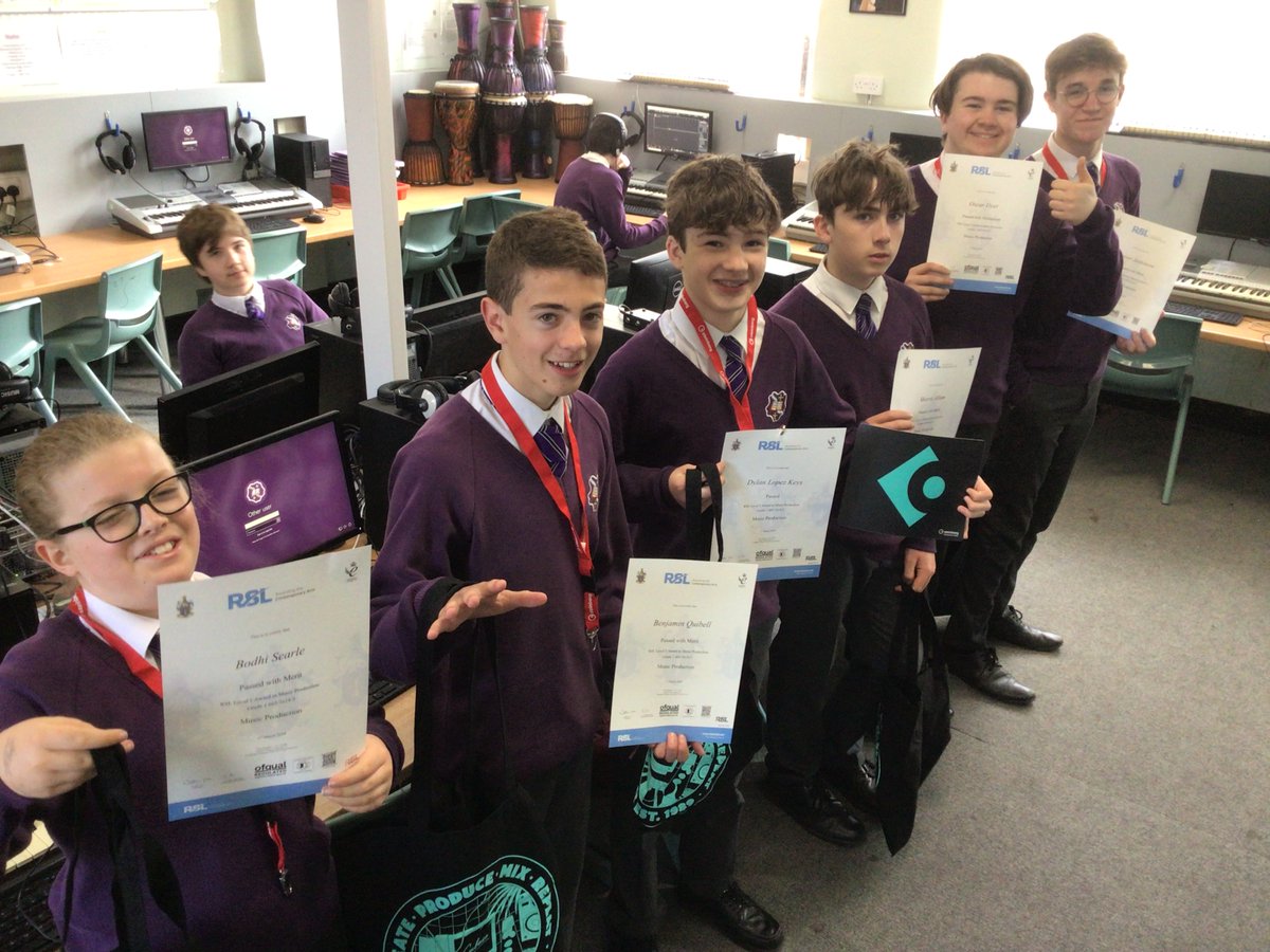 Excellent results in the <a href="/RSLAwards/">RSL Awards</a> Grade 1 Music Production exam - 3 distinctions and 4 merits - well done!