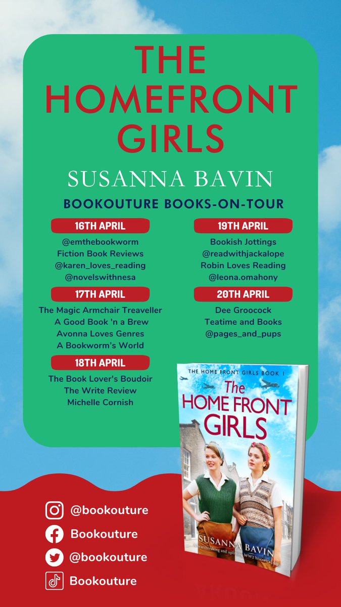 Join me tomorrow for my turn on @bookouture Books-On-Tour for The Homefront Girls by @SusannaBavin