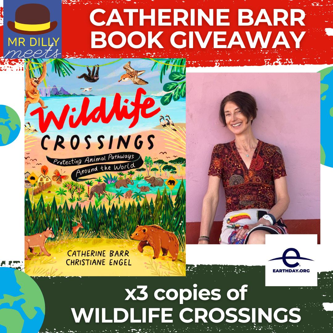 📚#GIVEAWAY! WIN x3 copies of WILDLIFE CROSSINGS by @catherine_barr Enter RT, Like & Follow. Ends 22/5 UK only Join Catherine & more online for🌍#EARTHDAY 2024 #Environment Special 22 April 11am BOOK tinyurl.com/6fj6eyc4 #edutwitter #schools #EarthDay2024 #kidlit