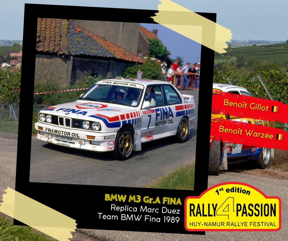 💥💥 BMW M3 Gr.A ex-Duez FINA <a href="/Rally4Passion/">Rally 4 Passion</a> 😎

26 &amp; 27 April 🇧🇪
R4P.be