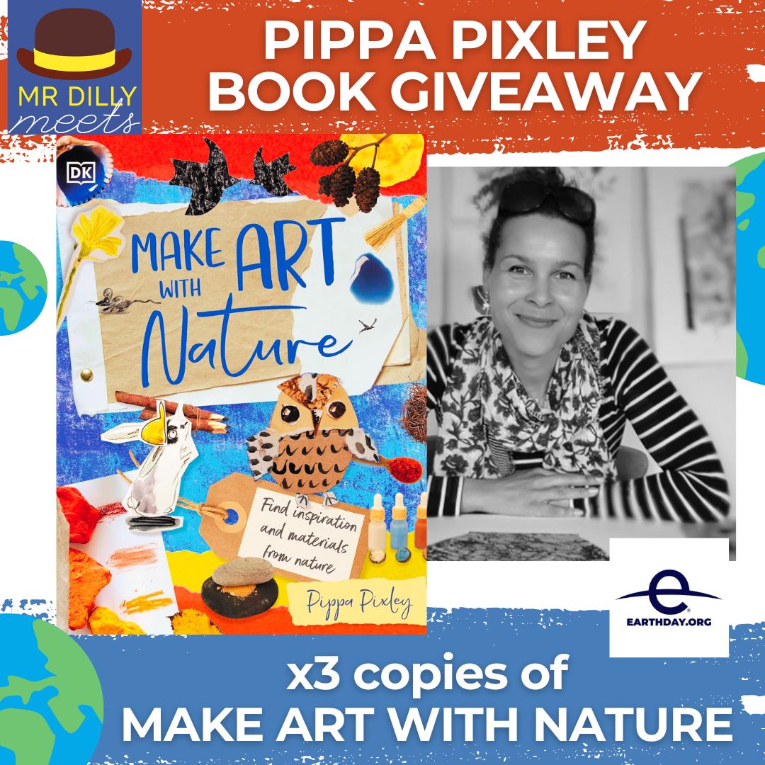 📚#GIVEAWAY! WIN x3 copies of MAKE ART WITH NATURE by @PippaPixley1 Enter RT, Like & Follow. Ends 22/5 UK only Join Pippa & more online for🌍#EARTHDAY 2024 #Environment Special 22 April 11am BOOK tinyurl.com/6fj6eyc4 #edutwitter #schools #EarthDay2024 #kidlit