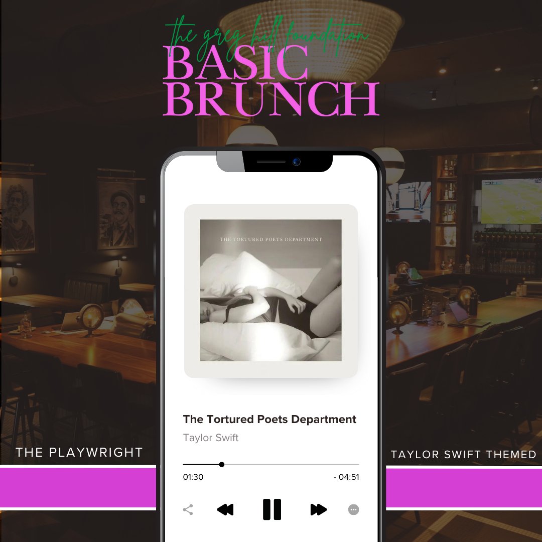 Have you listened to Taylor new album yet??? We'll be listening all brunch long this Sunday. And what's a Taylor Swift themed brunch with friendship bracelets from Boston Beaded to make while listening The Tortured Poets Department!

Get your ticket: give.classy.org/PlaywrightBrun…