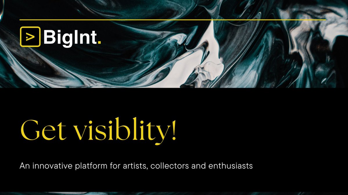 A revolution that brings together art and technology!

Bigint offers innovative platform for artists, collectors and traders on #zksync.