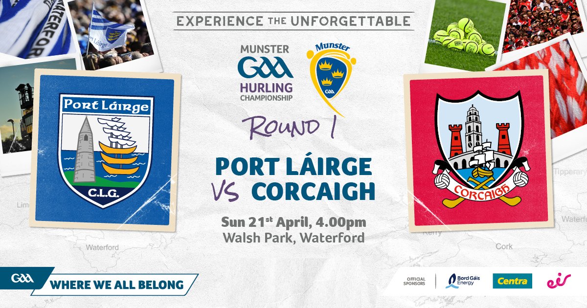 Ticket Notice Less than 200 tickets remain for Sunday's Munster SHC match - @WaterfordGAA v @OfficialCorkGAA at 4pm in Walsh Park Waterford. Buy now if you plan on attending on Sunday. munster.gaa.ie/event/2024-mun…