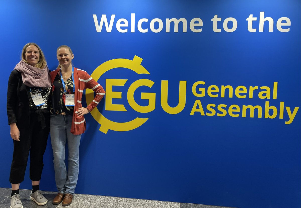 What a great time with @Linneakh80 at #EGU24!! We got to present together and catch up on life and science and pastry eating ;)