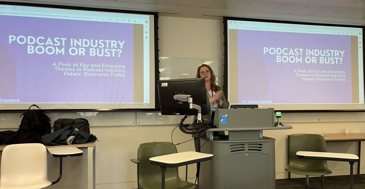 @richardberryuk @ASCopeland @KimFoxWOSU Stacey Copeland’s topic for our #MI2024 roundtable discussion is podcast industry boom or bust? #podcaststudies #podcasting @ASCopeland
