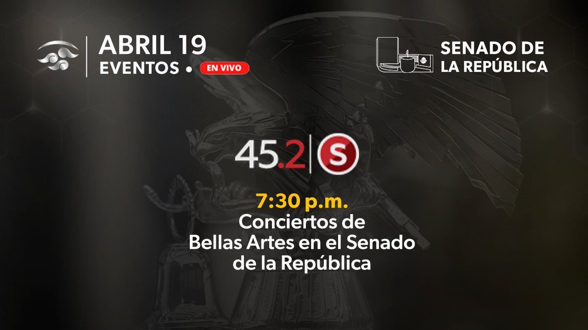 #BuenViernes Te invitamos a seguir los conciertos de Bellas Artes en el Senado 🎶cutt.ly/ChMSPxk