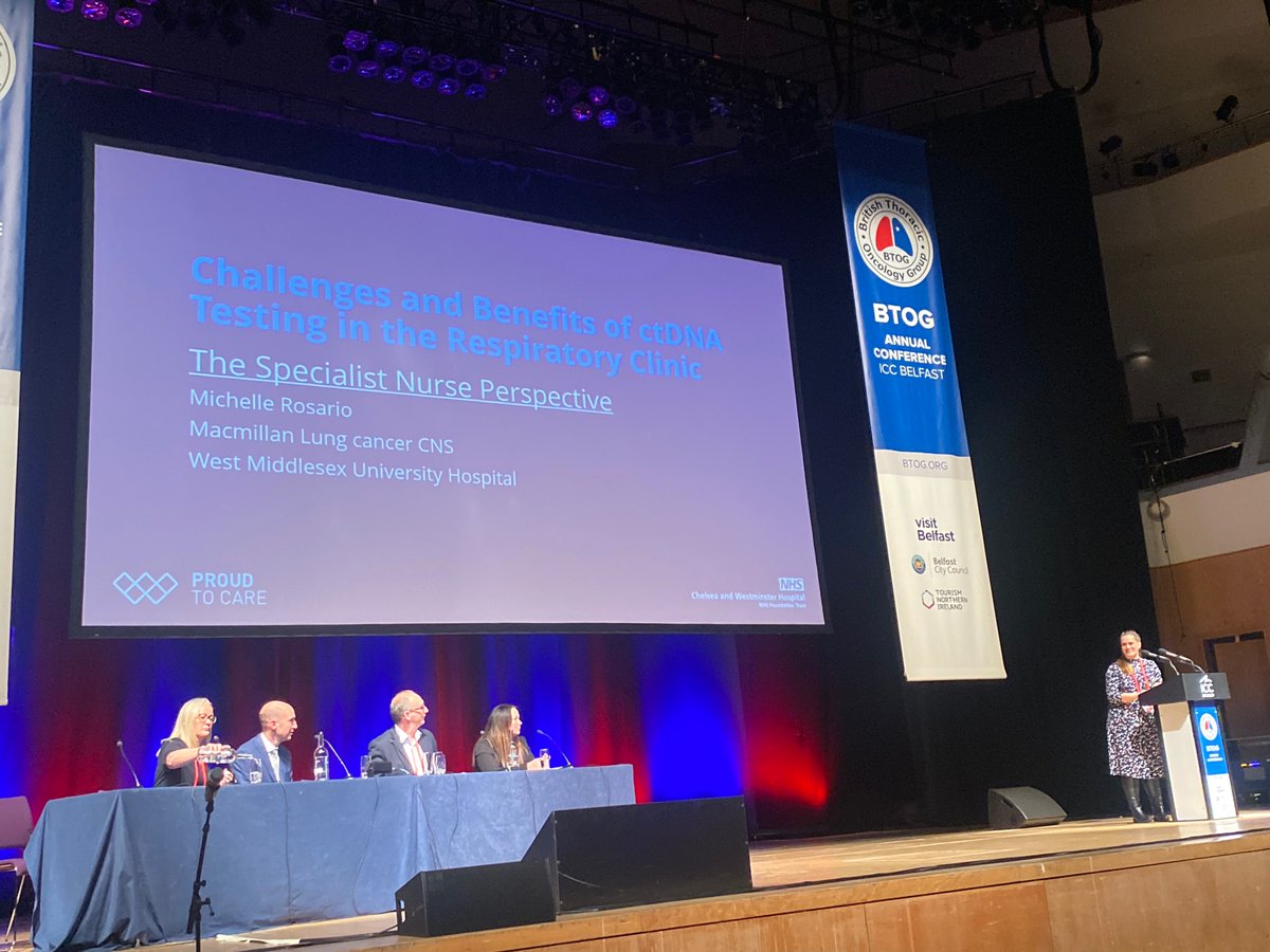 Excellent talks by @tb_doc, Yvonne Summers and Michelle Rosario on the NHS England ctDNA transformation project and how it has made a difference for our patients. Privileged to be a part of this pivotal initiative! #BTOG24