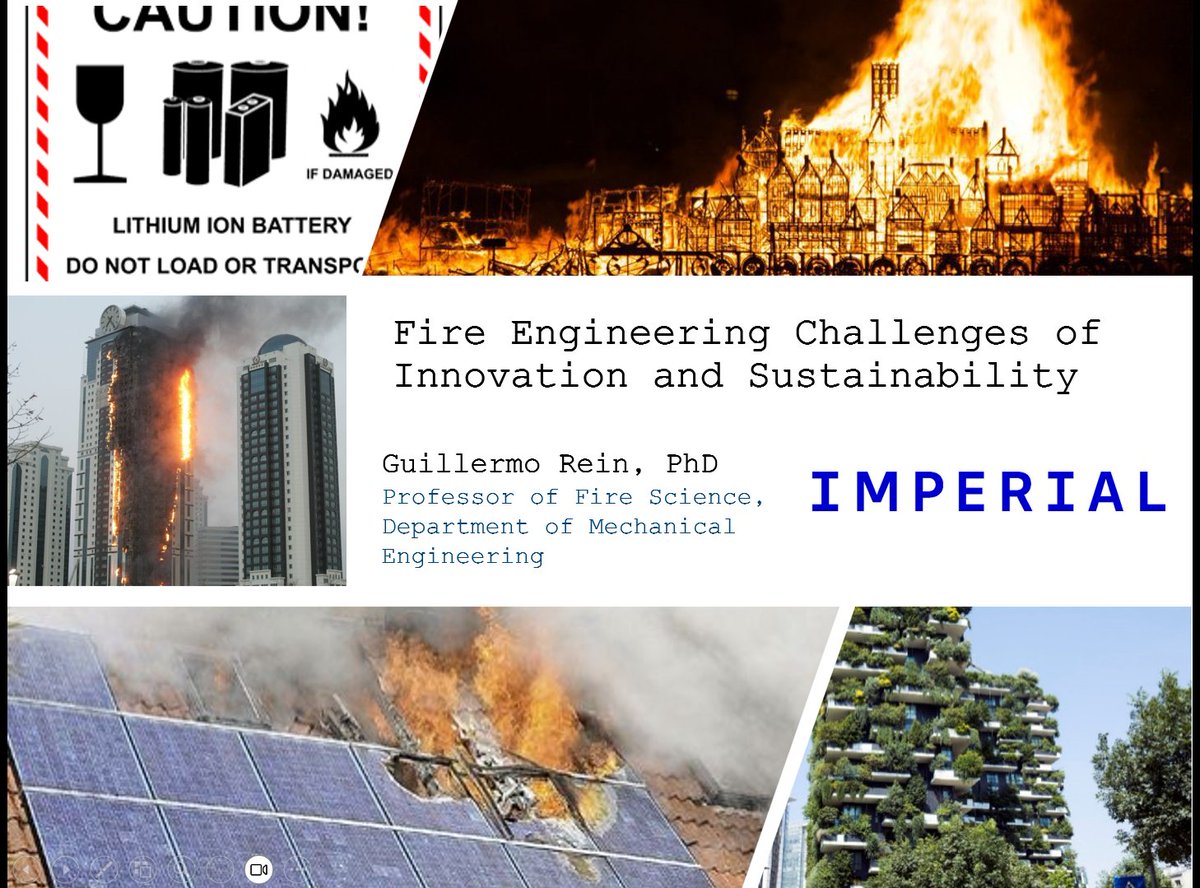 I just gave an online seminar to the fire engineering team of Bureau Veritas UK. It felt great; spot on questions. I hope they enjoyed it. 

The topic was *Fire Engineering Challenges of Innovation and Sustainability*.  Thank you Iza for inviting me, you have a great team.