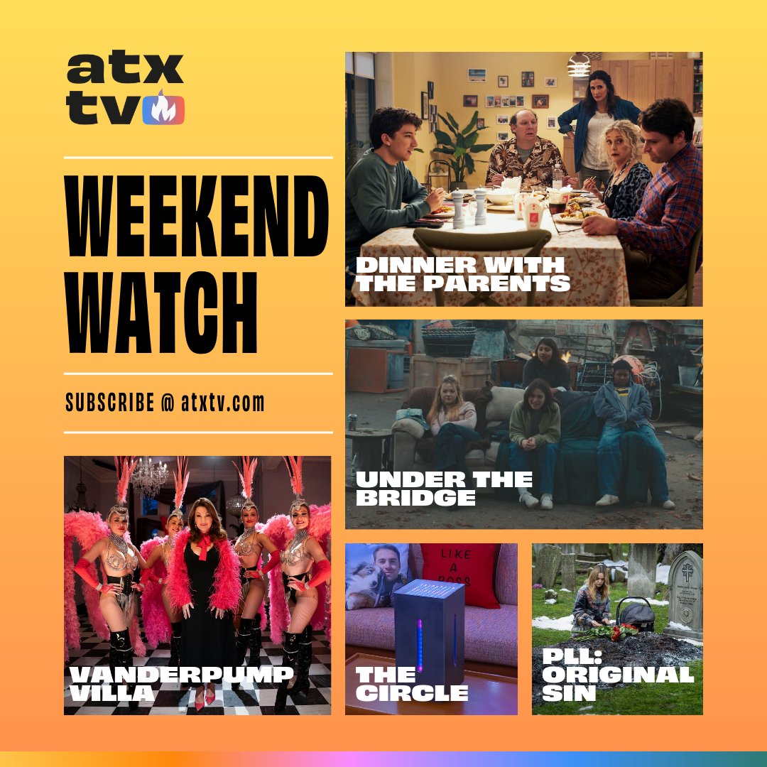 This week, ATX TV team members selected everything from #TheCircle to #UnderTheBridge and #VanderpumpVilla for #WeekendWatch. Find out why (and learn more about the shows in general by signing up for our newsletter at atxtv.com!