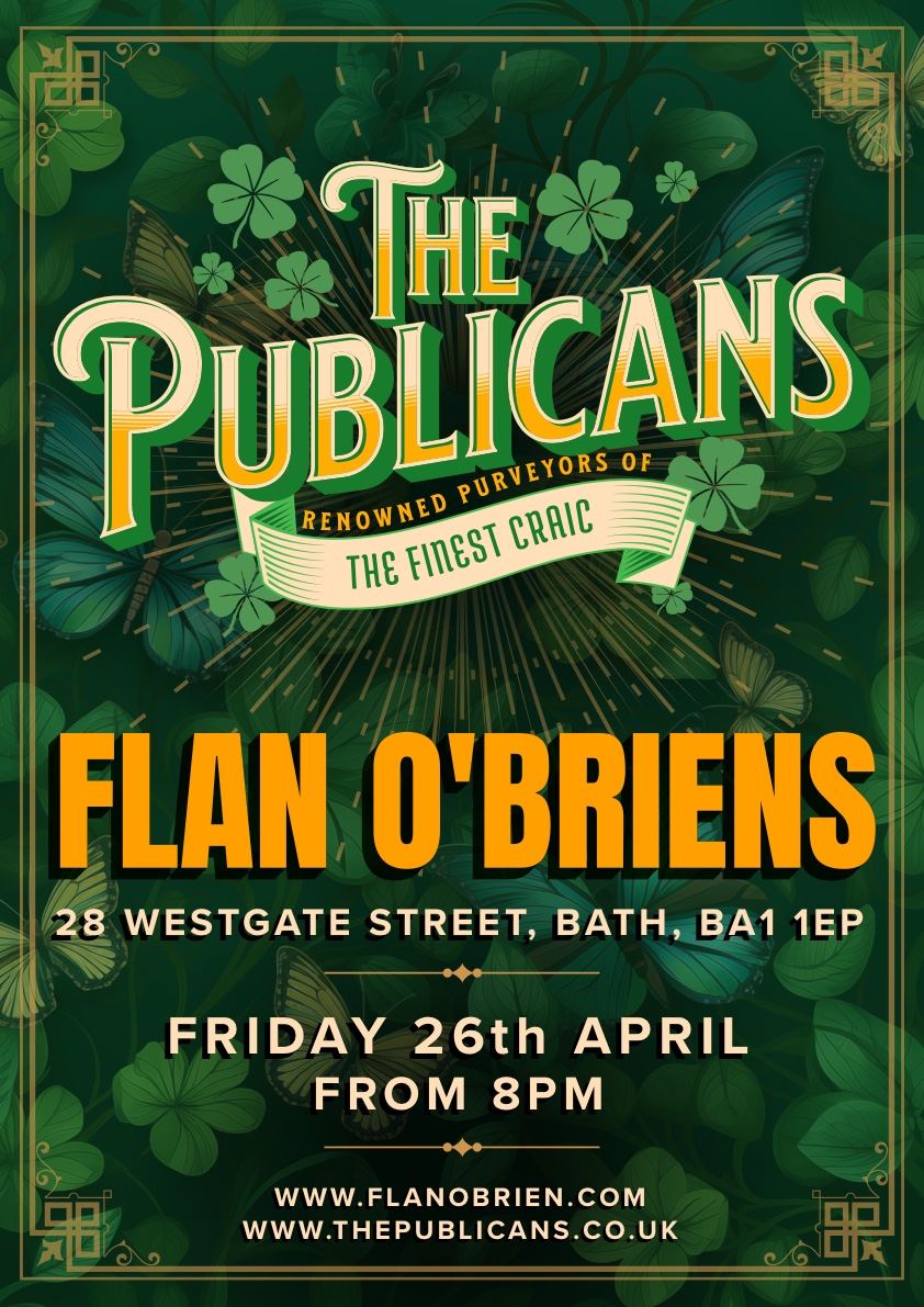 We're so pleased to say we're back at the amazing @FlanOBriens  this Friday 26th April. All the usual nonsense will be occurring so best you come along, have a bit of a knees and a sing song. Pxx