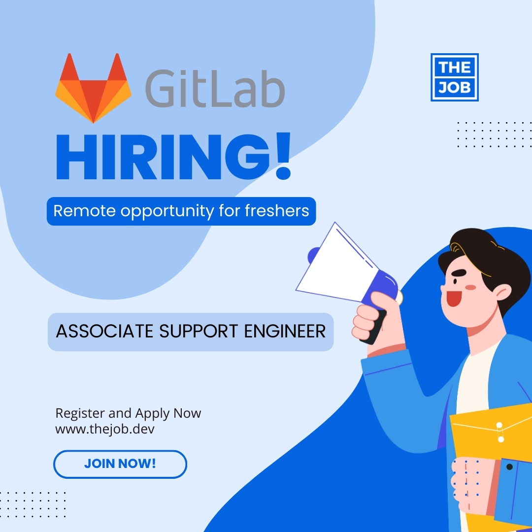 Exciting news! GitLab is seeking Associate Support Engineers to join the dynamic team.

Apply here thejob.dev/job/6620c26669…

#thejob #hiring #hiringnow #jobalert #jobhunt #openposition #opentowork #gitlab #lookingforajob #applynow #openfornewopportunities #remote #fresher