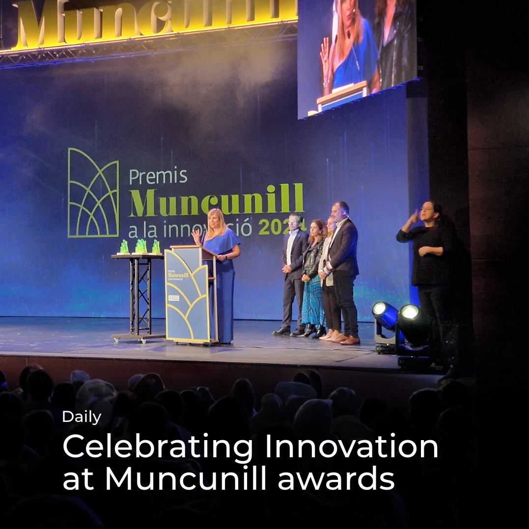 ✨ Celebrating Innovation at #PremisMuncunill 

Last night, our team had the honor of attending the prestigious Muncunill Awards ceremony, hosted by the Terrassa City Council.