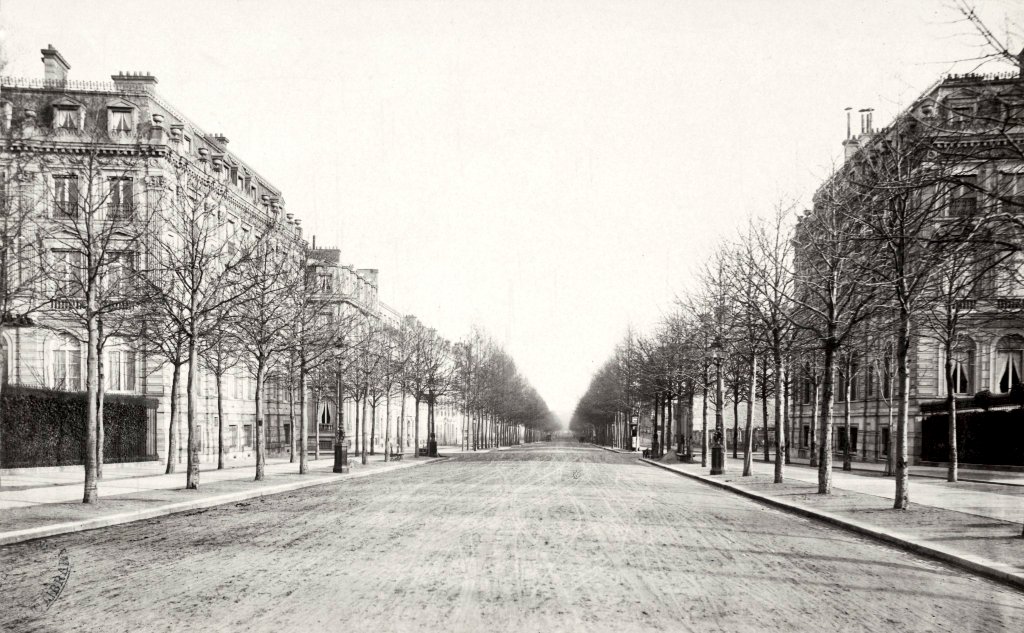 Charles Marville. Avenue d'Iéna c.1866. Paris