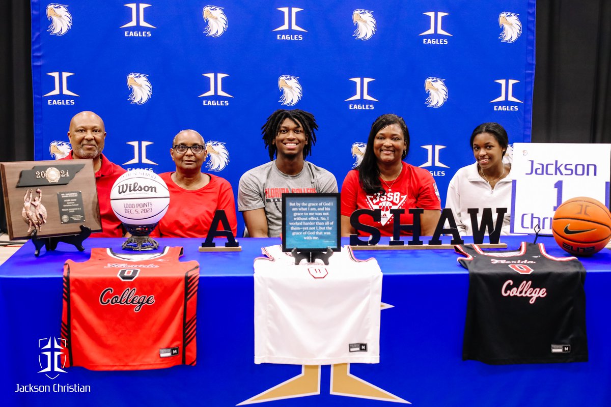 Congratulations to Mr. Basketball Finalist, 1,000 point club senior student-athlete Ayden Shaw on signing with Florida College to play basketball beginning in Fall of 2024. Congratulations Ayden! We can't wait to watch you soar! JCSeagles.org