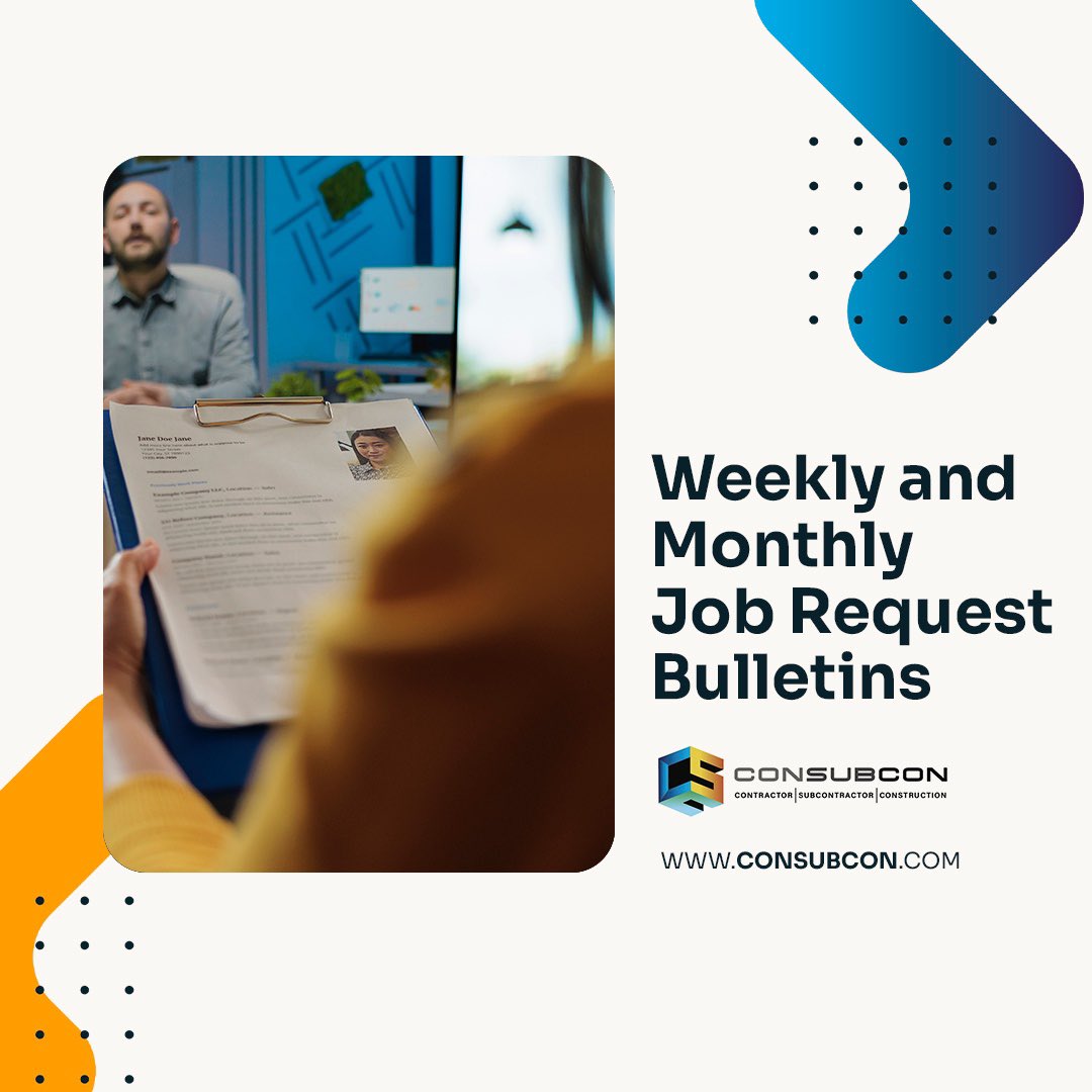 Workinmena_'s tweet photo. With the support of our trade consultants, we deliver all job demands from the countries in which we operate as weekly and monthly bulletins to construction workers in the countries.

https://t.co/QqHaoUwg3p

.
.
#consubcon https://t.co/YoKzJsjCE4