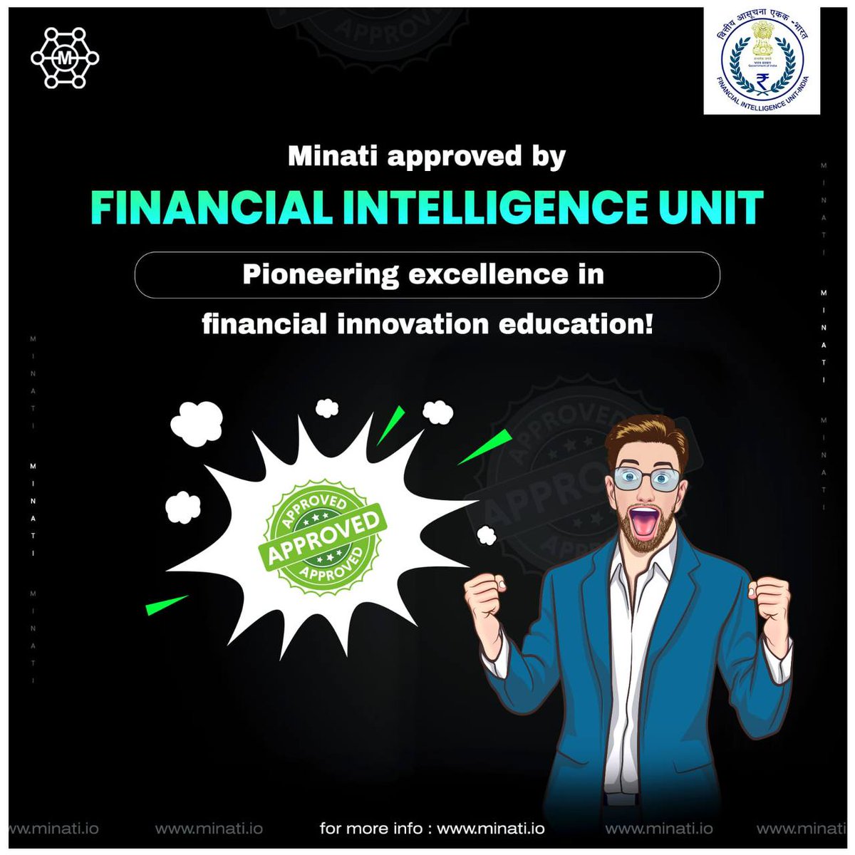 🚨Exciting news! 🎉 Minati has been approved by FIU, marking a significant milestone in financial innovation education. Big thanks to the Government of India for their invaluable support in advancing projects like ours! 🇮🇳💼 #Minati #FIU #FinancialInnovation #Gratitude