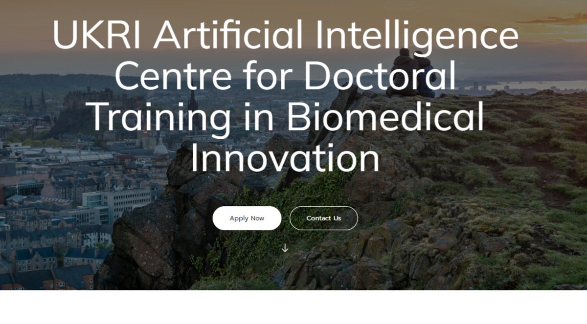 Fantastic opportunity to study biomedical #AI on world-leading @BioMedAI_CDT @EdinburghUni 

ai4biomed.io

12 funded places available

*Deadline 26 April* for start September 2024

List of supervisors here (including me 😀) web.inf.ed.ac.uk/cdt/biomedical…